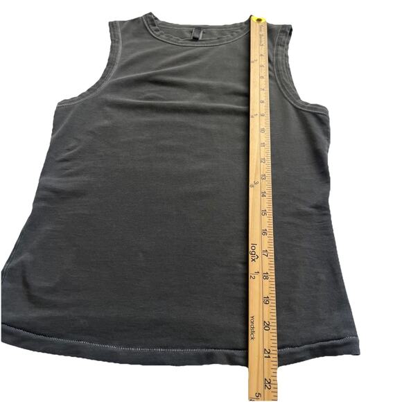 Skims Tank Top Womens Medium Gray High Neck Cotton Blend Muscle Casual - Picture 5 of 7